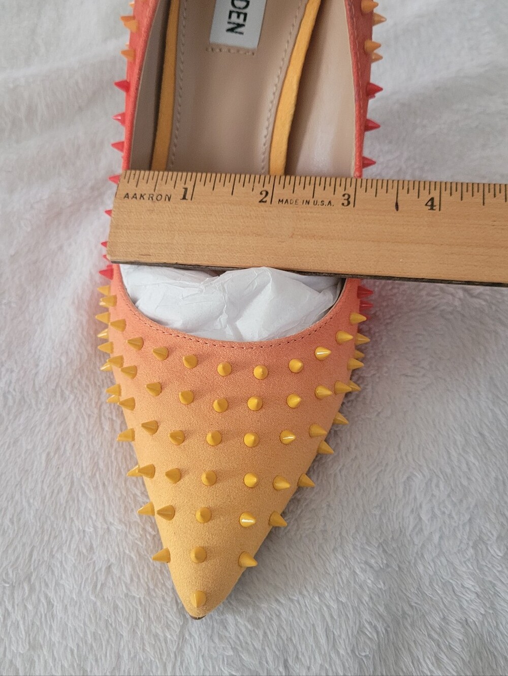 Steve Madden Orange Multi Heels - Picture 10 of 12